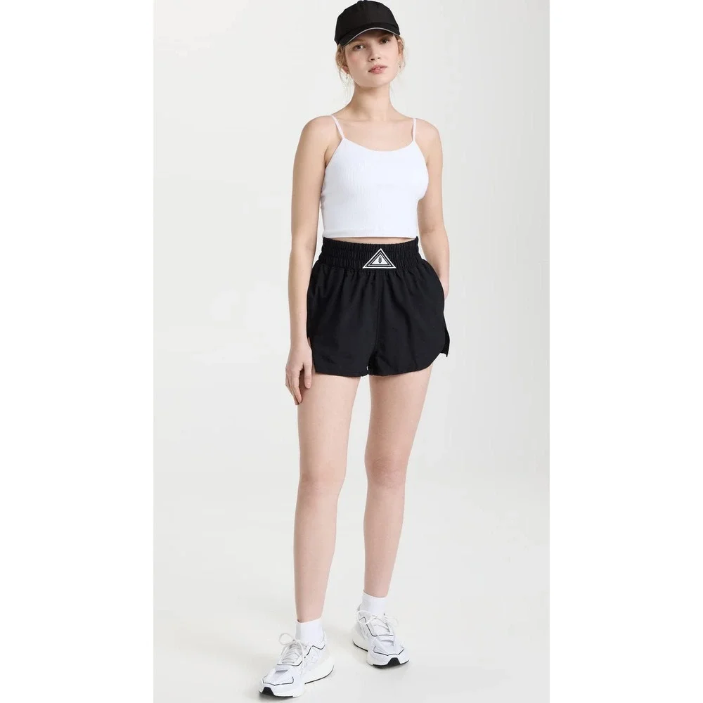 FP Movement Next Round Shorts Black Size S High Rise Athletic Running